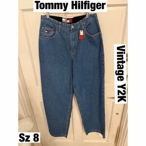 Tommy Hilfiger Blue Denim Jeans Y2K with tags Sz 8